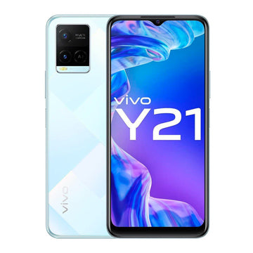 VIVO Y21 Dual SIM LTE Smartphone 4GB RAM and 64GB 5000mAh Battery + 18W Fast Charge, Halo Display-4GB 64GB