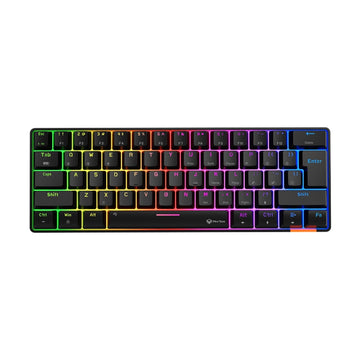 Meetion MT-MK005BT 60% Gaming Keyboard Wireless Keybroad 12 Multimedia Shortcuts Keys Bluetooth Keybroad With True Mechanical Fixed Shaft LED Backlight