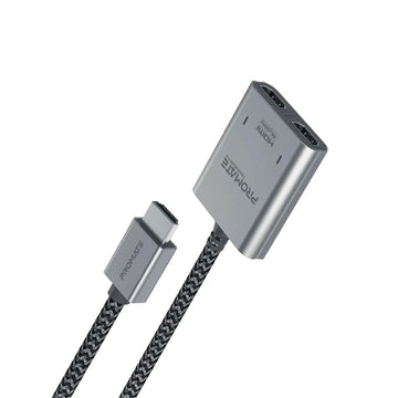 Promate MediaSplit-H2 4K@60Hz HDMI® Splitter Cable with Dual HDMI® Ports