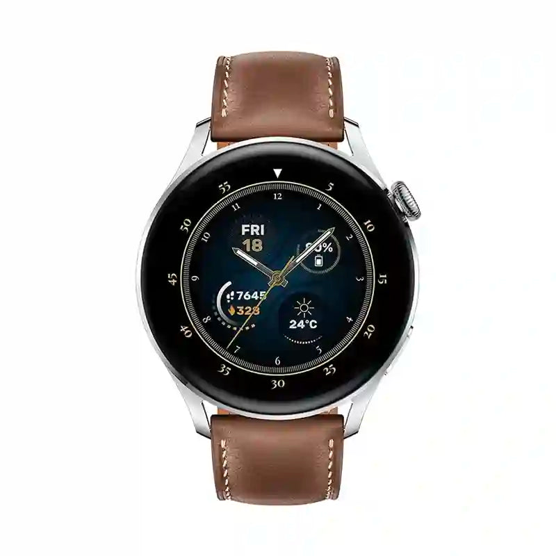 HUAWEI Watch 3 Classic 4G SmartWatch eSIM Cellular All day SpO2 monitoring Stainless Steel Brown 3 Classic