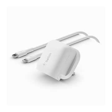 Belkin BoostChargeUSB-C Wall Charger 20W + USB-C Cable with Lighting Cable