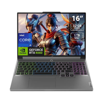 Lenovo LEGION 5 16IRX9 GAMING Core™ i9-14900HX 1TB SSD 16GB 16" (2560x1600) 165Hz IPS WIN11 NVIDIA® RTX 4070 8192MB LUNA GREY RGB Backlit Keyboard