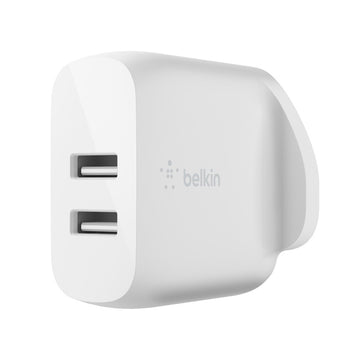 Belkin BOOST CHARGE™ Dual USB-A Wall Charger 24W, White