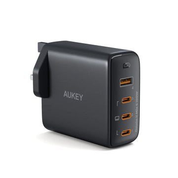 Aukay 4 Port 100W PD Wall Charger with GaN Power Tech
