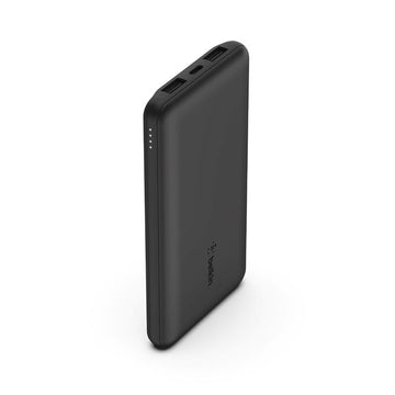 Belkin 10K Power Bank with USB-C 15W, Dual USB-A, 15cm USB-A to C