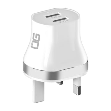 Triple OG Travel Charger Dual Port USB Charger With USB A to  Lightning cable IOS TOG TC2 IOS HOME CHARGER