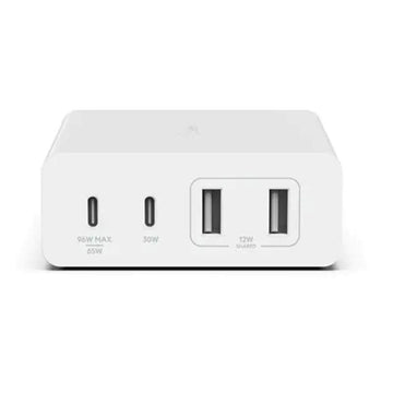 Belkin 108W 4-Ports USB GaN Desktop Charger with Intelligent Power Sharing an