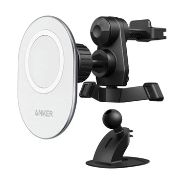 Anker PowerWave Magnetic Car Charging Mount Black+White