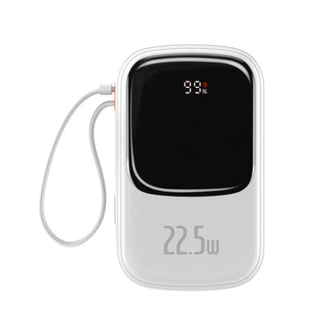 Baseus Qpow Digital Display quick charging power bank 20000mAh 22.5W (With Type-C Cable)White