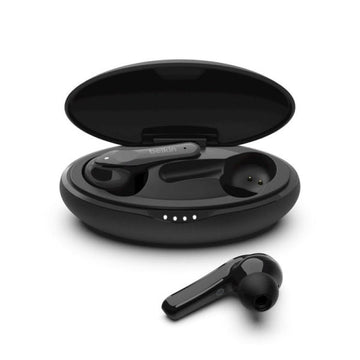 Belkin True Wireless Stem Form Bluetooth Headphone with Wireless Charging Case