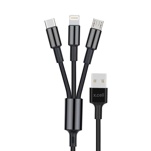 X.cell USB A to Multi Charging 1.5 Meter Silicon Charging Cable