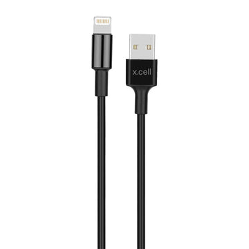 X.cell USB to Lightning 2M Braided Cable,20 W Output Capacity with Heat resistant insulated coating.