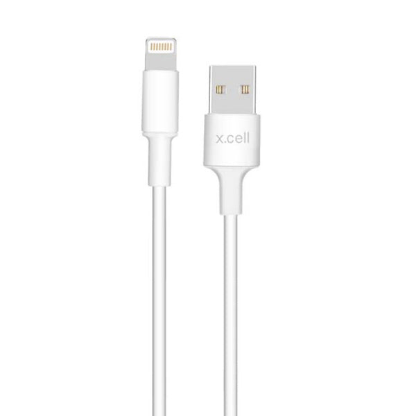 X.Cell USB A Lightning Cable- White Color