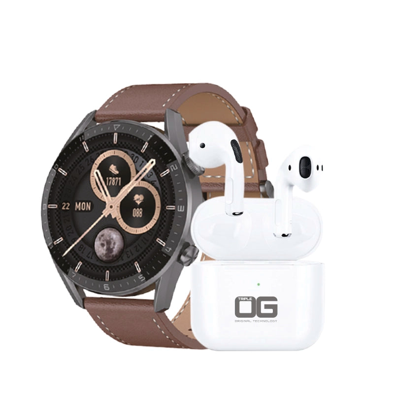 TRIPLE OG GT3 MAX SMART WATCH + TRIPLE OG AIRPOD 3