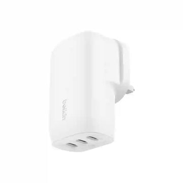 Belkin 67W Triple USB-C Ports PD Wall Charger with PPS + 2M PVC USB-C to USB-C Cable (25W+20W+20W)