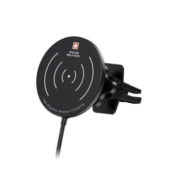 SWISS MILITARY Magnetic Charging Car 15W Black